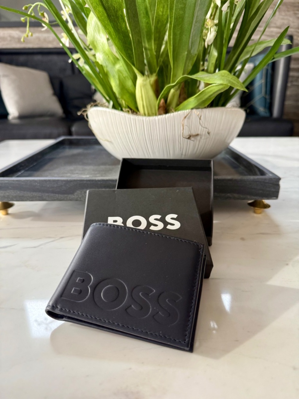 New Hugo Boss Laslo Leather Bifold Wallet - Picture 6 of 12